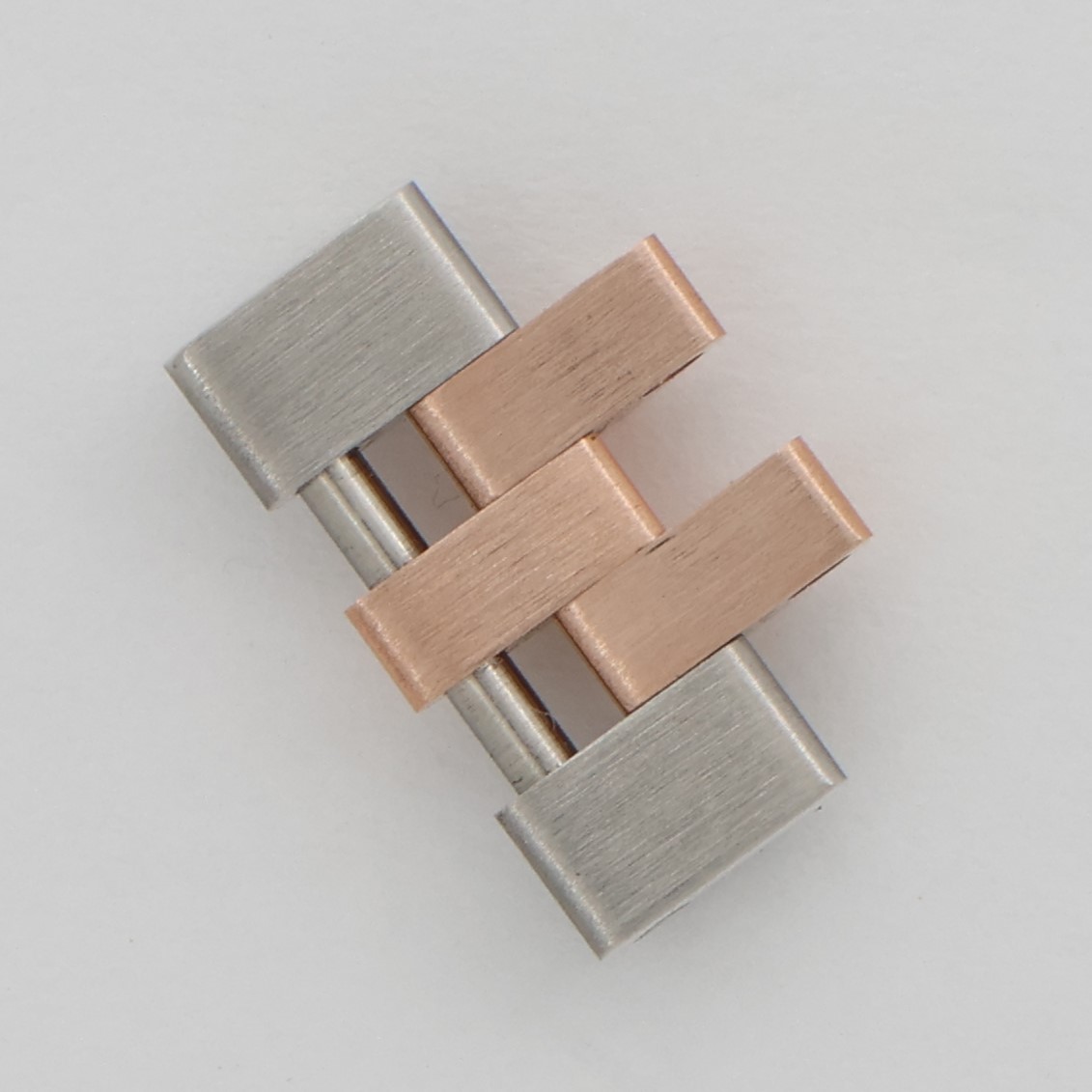 Rolex link jubilee steel & 18K rose/pink gold solid 12mm wide for 28mm thumbnail 3