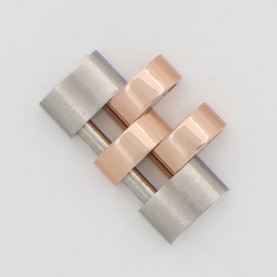Rolex link jubilee steel & 18K rose/pink gold solid 12mm wide for 28mm thumbnail 1