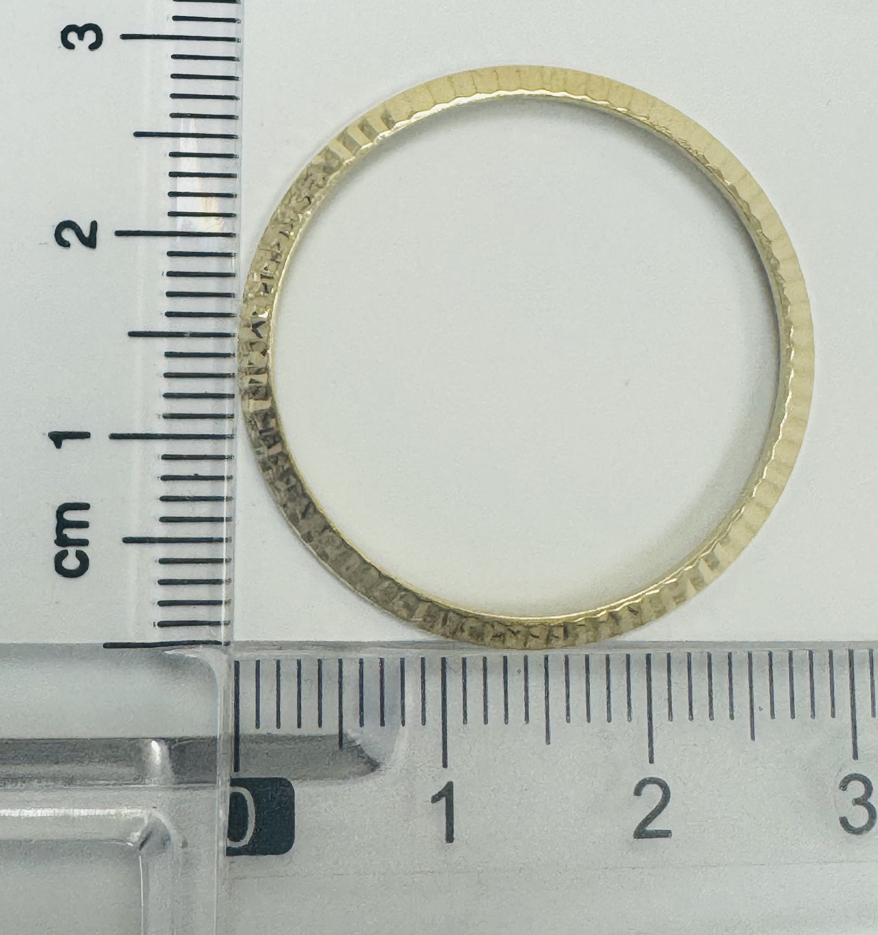 Factory 18K yellow gold Rolex fluted bezel for older model 31 mm, for acrylic thumbnail 2