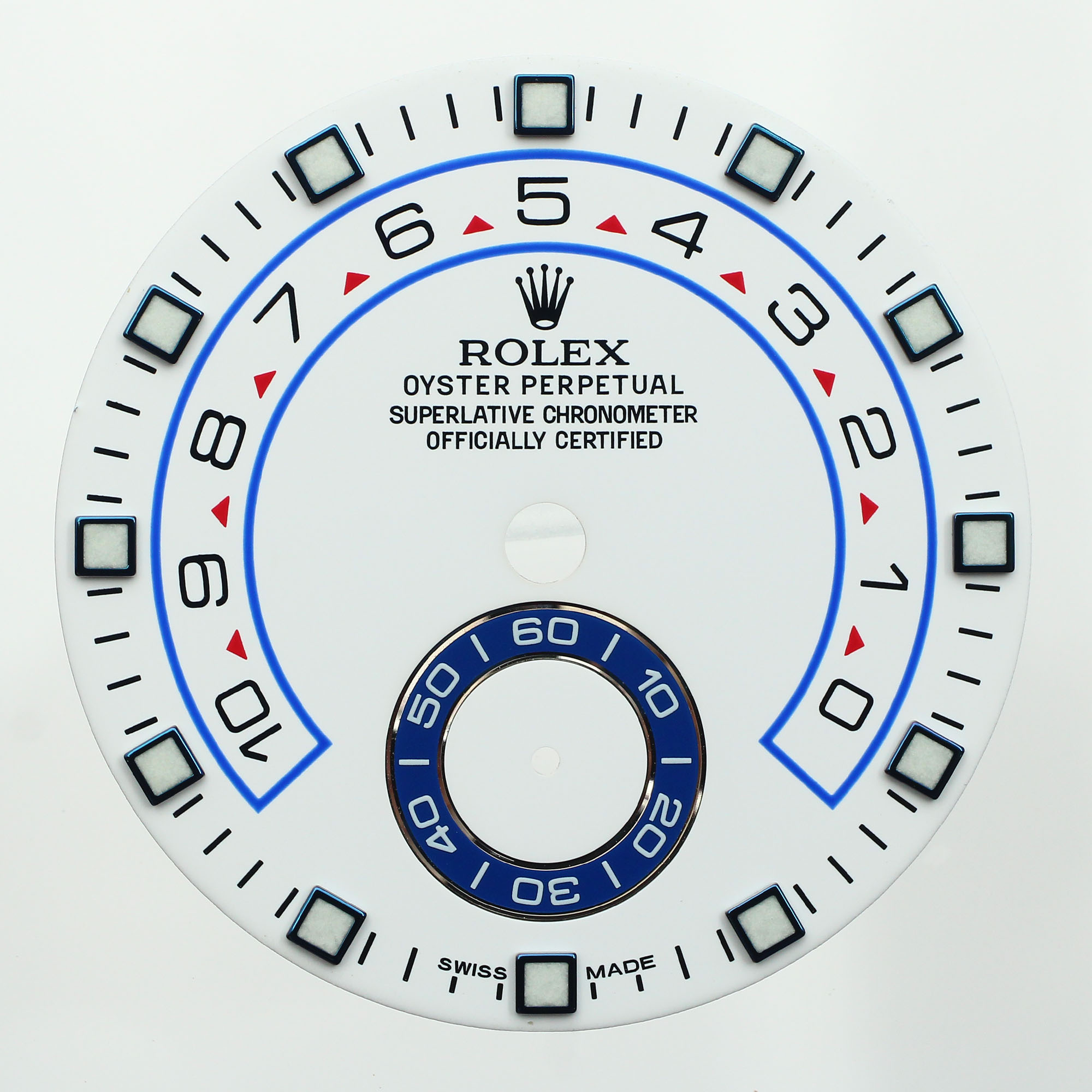 Factory original white dial for stainless steel Rolex Yacht master II thumbnail 1