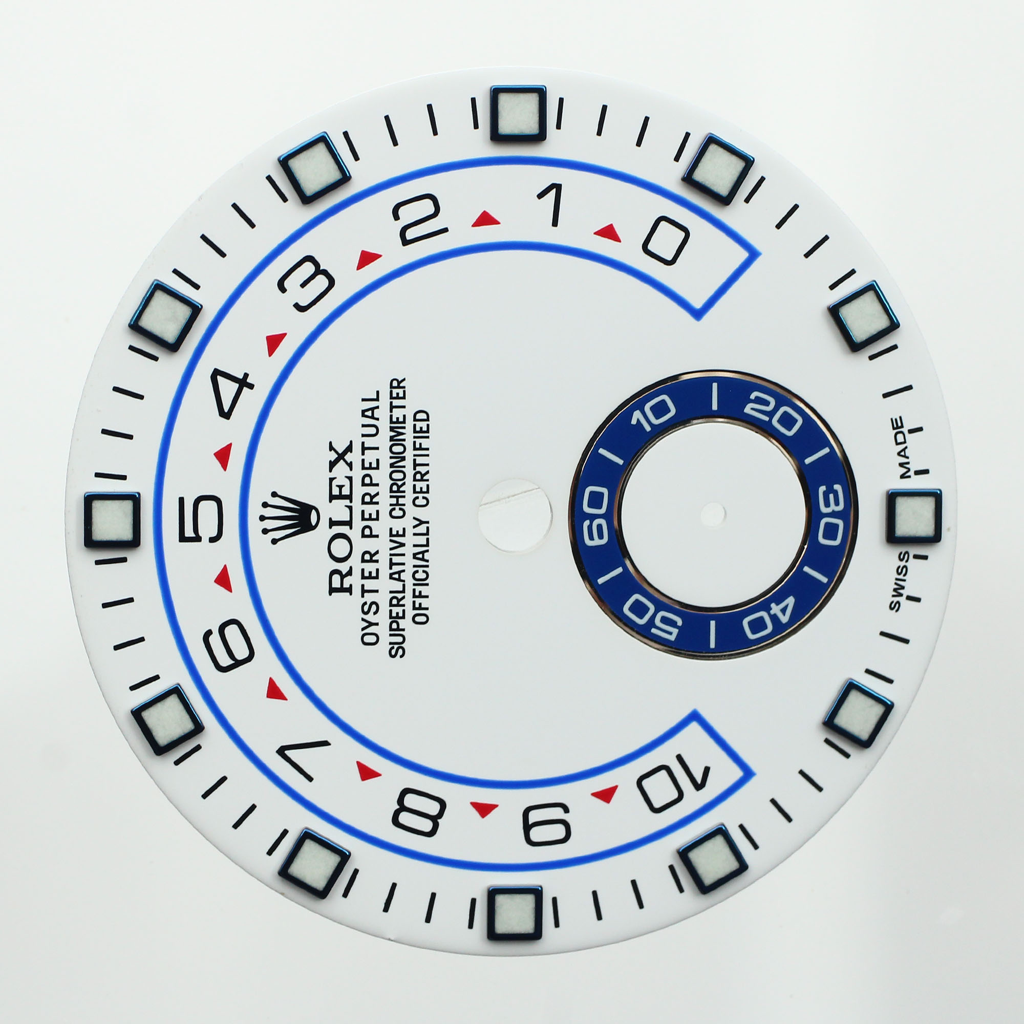 Factory original white dial for stainless steel Rolex Yacht master II thumbnail 2