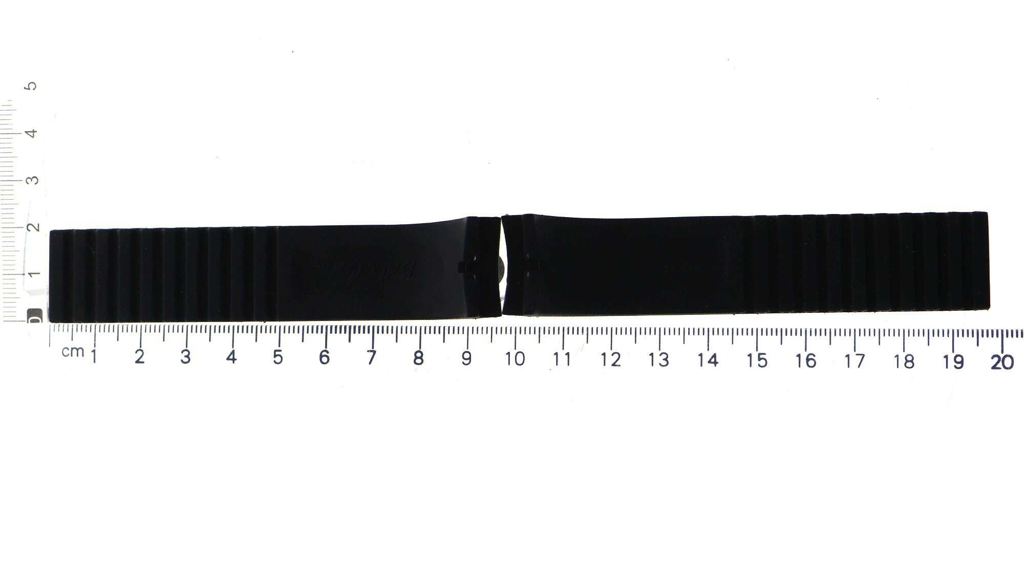 Original Bertolucci bella costa black rubber strap 20 x 20mm good condition thumbnail 3
