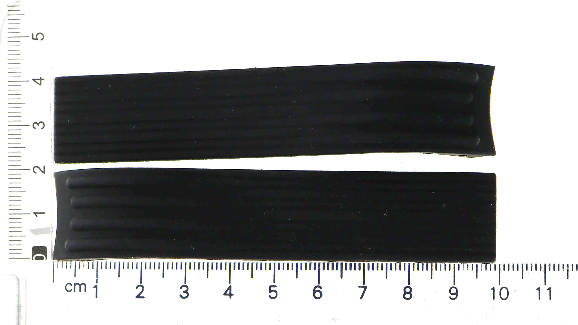 Original Bertolucci bella costa black rubber strap 20 x 20mm good condition thumbnail 1