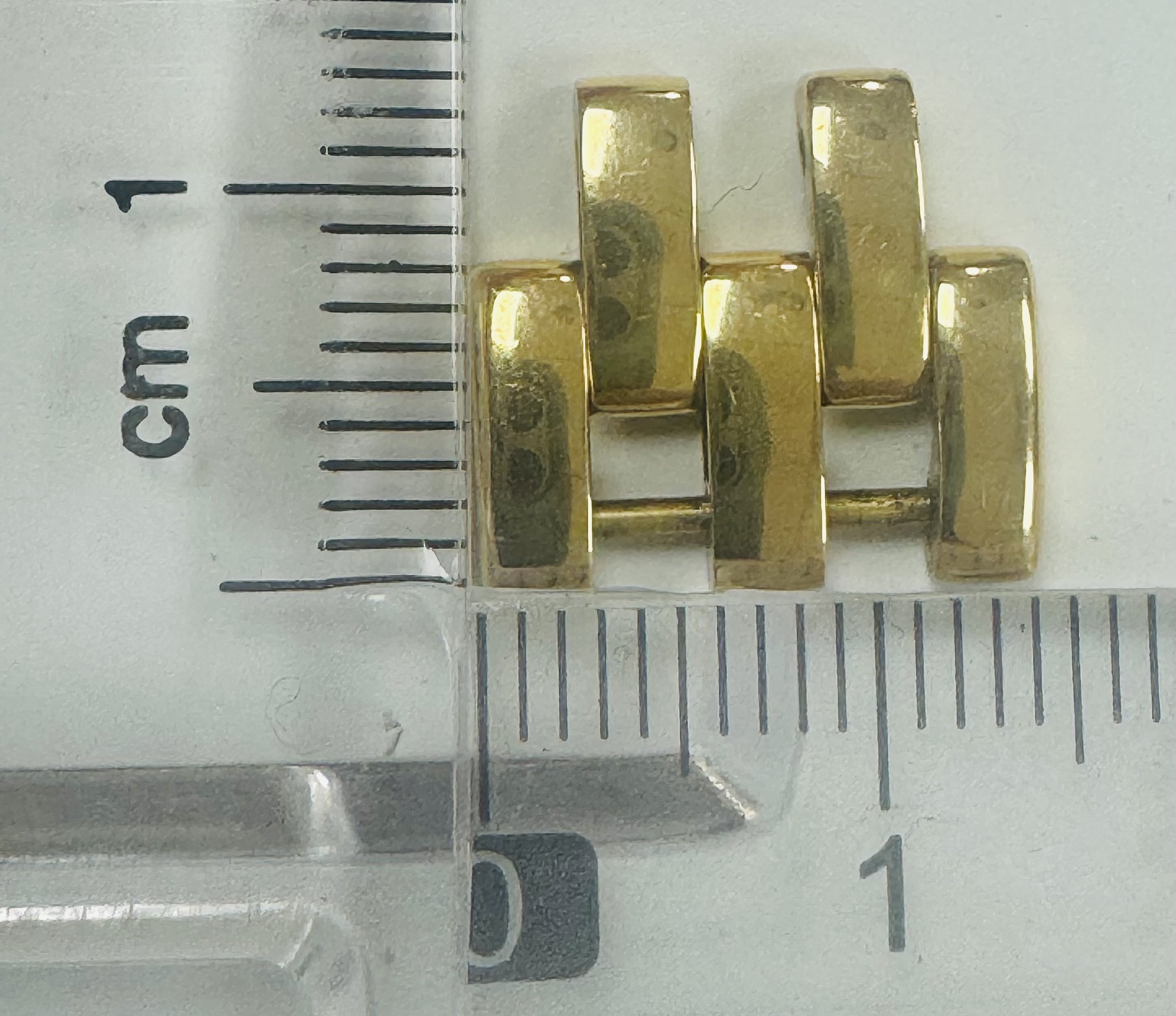 Cartier solid 18K yellow Panther gold link 14.7 mm thumbnail 1