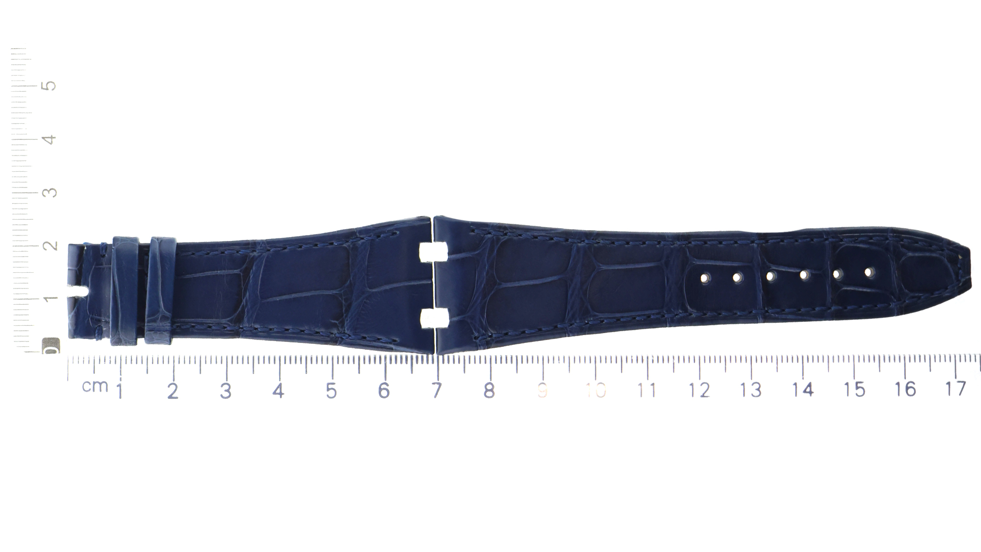 Unworn factory Audemars Piguet blue leather strap 26.5x18mm thumbnail 2