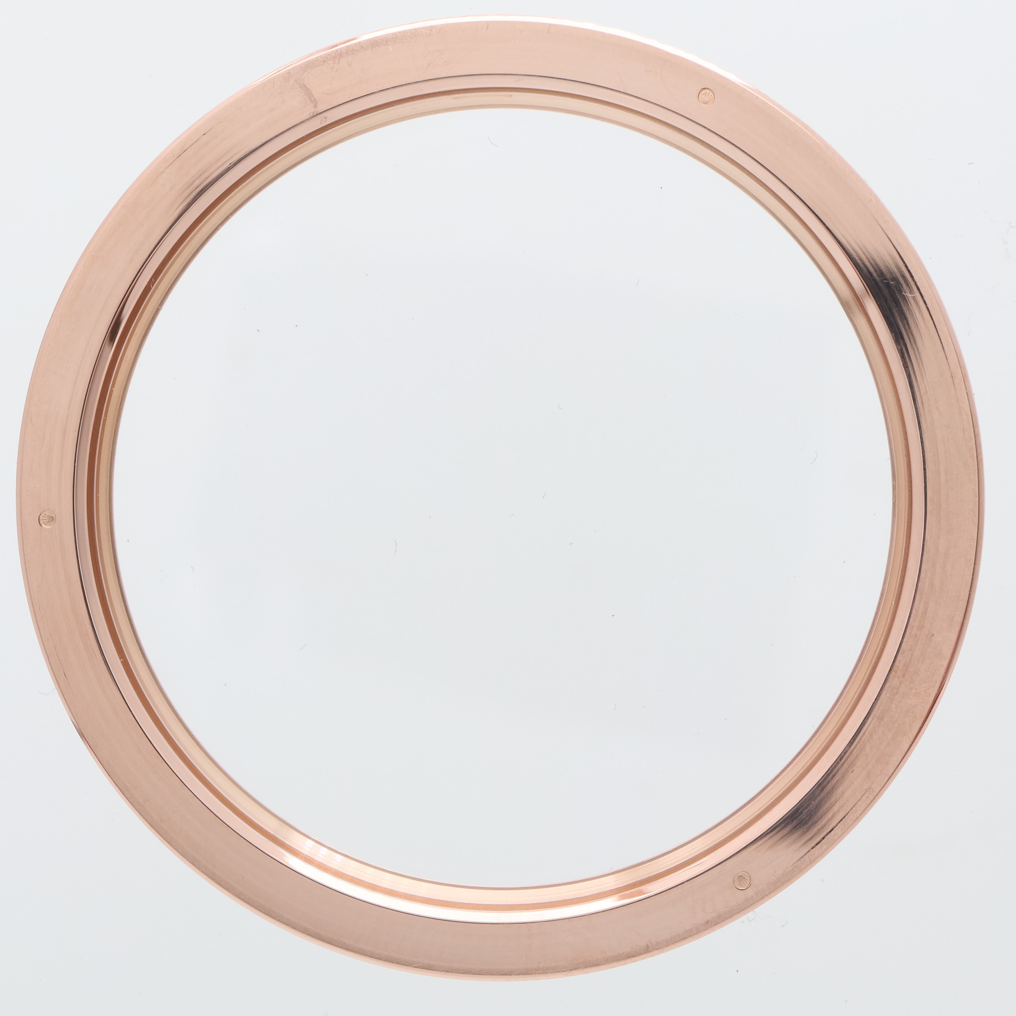 Original rose pink gold fluted bezel for Rolex 41mm reference 218235 thumbnail 2