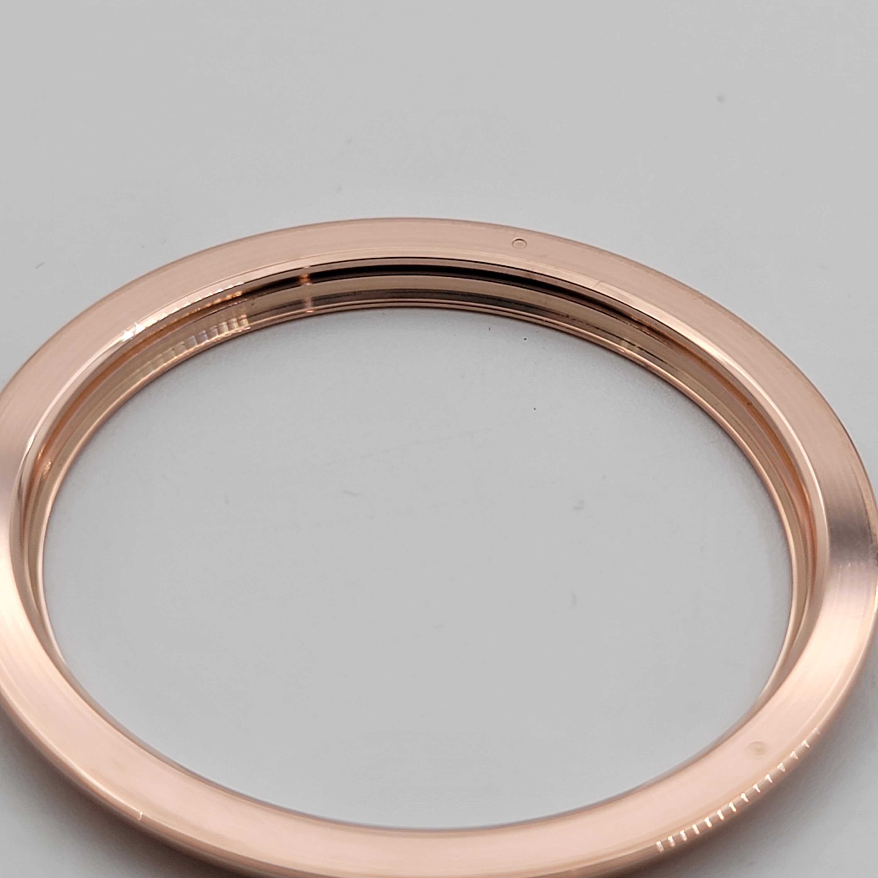 Original rose pink gold fluted bezel for Rolex 41mm reference 218235 thumbnail 3