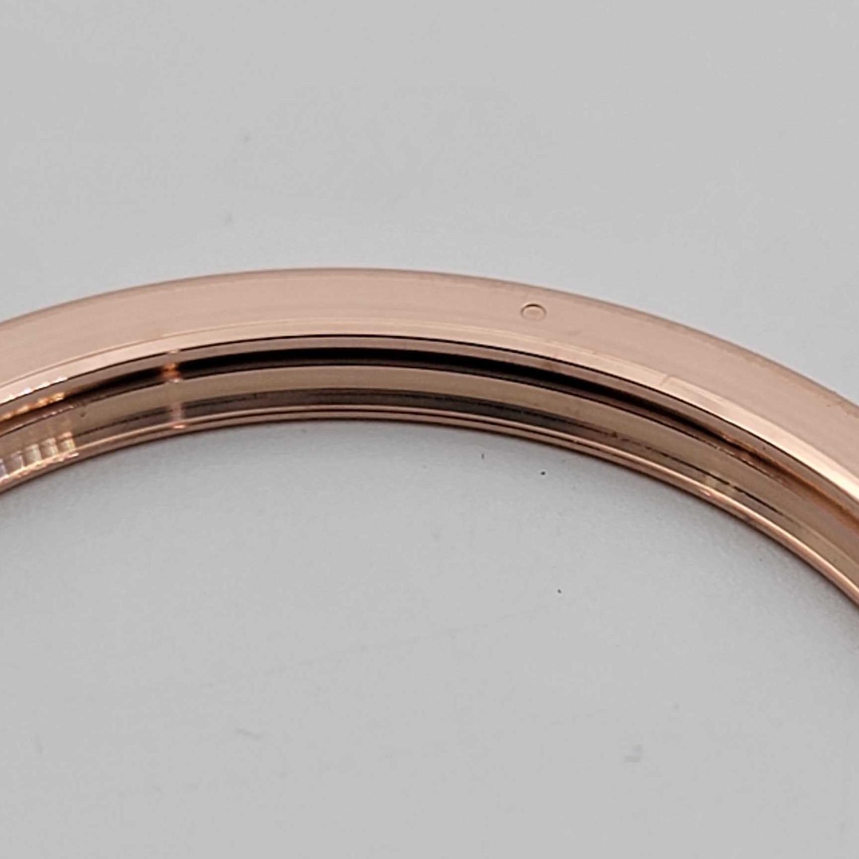 Original rose pink gold fluted bezel for Rolex 41mm reference 218235 thumbnail 4
