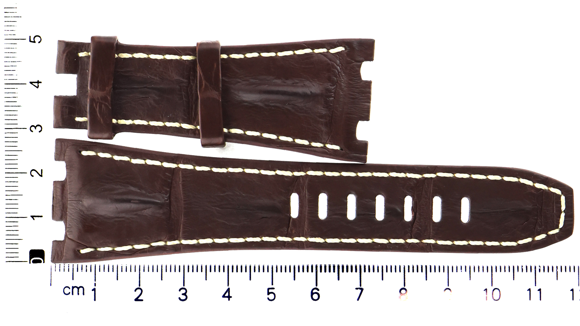 Unworn factory Audemars Piguet strap brown Hornback for offshore 28.5x20mm thumbnail 1