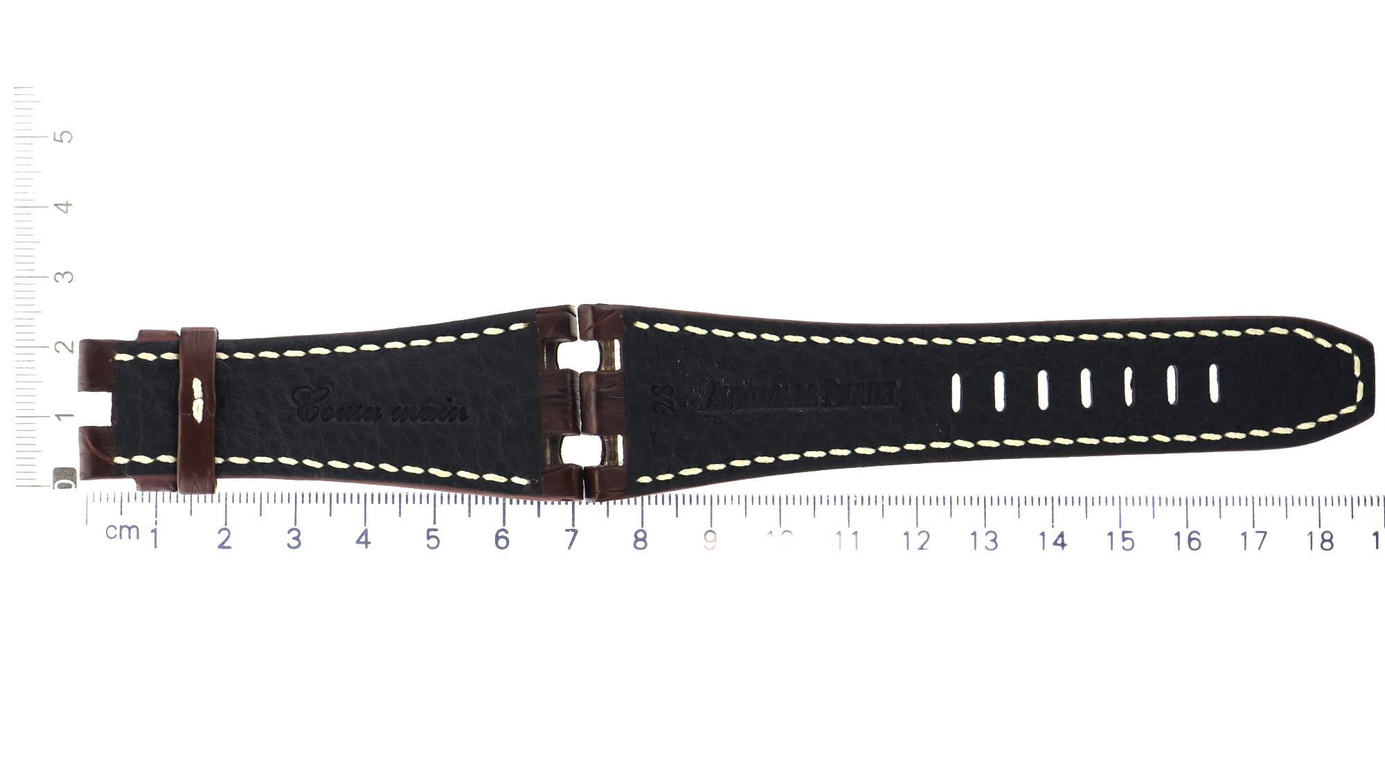 Unworn factory Audemars Piguet strap brown Hornback for offshore 28.5x20mm thumbnail 3