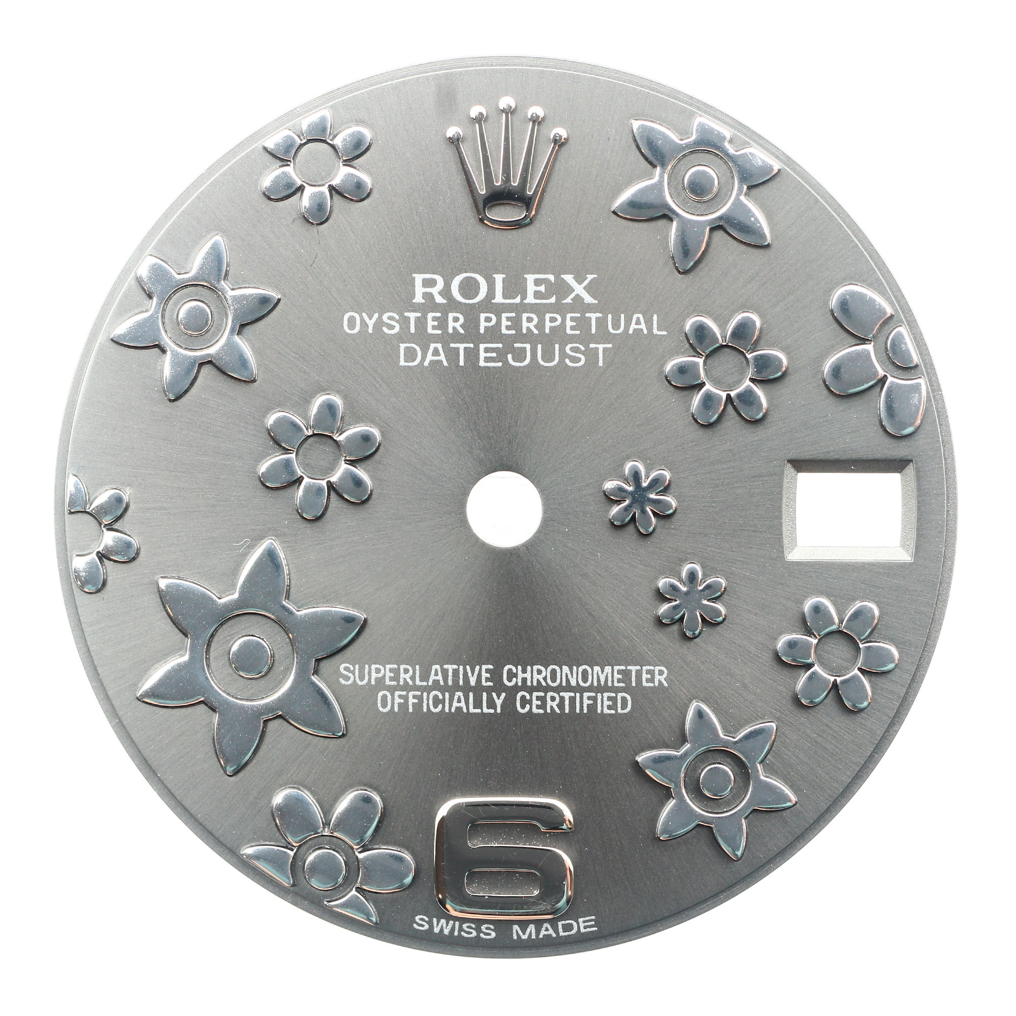 Gray floral dial for Rolex Datejust 31mm Gray thumbnail 1