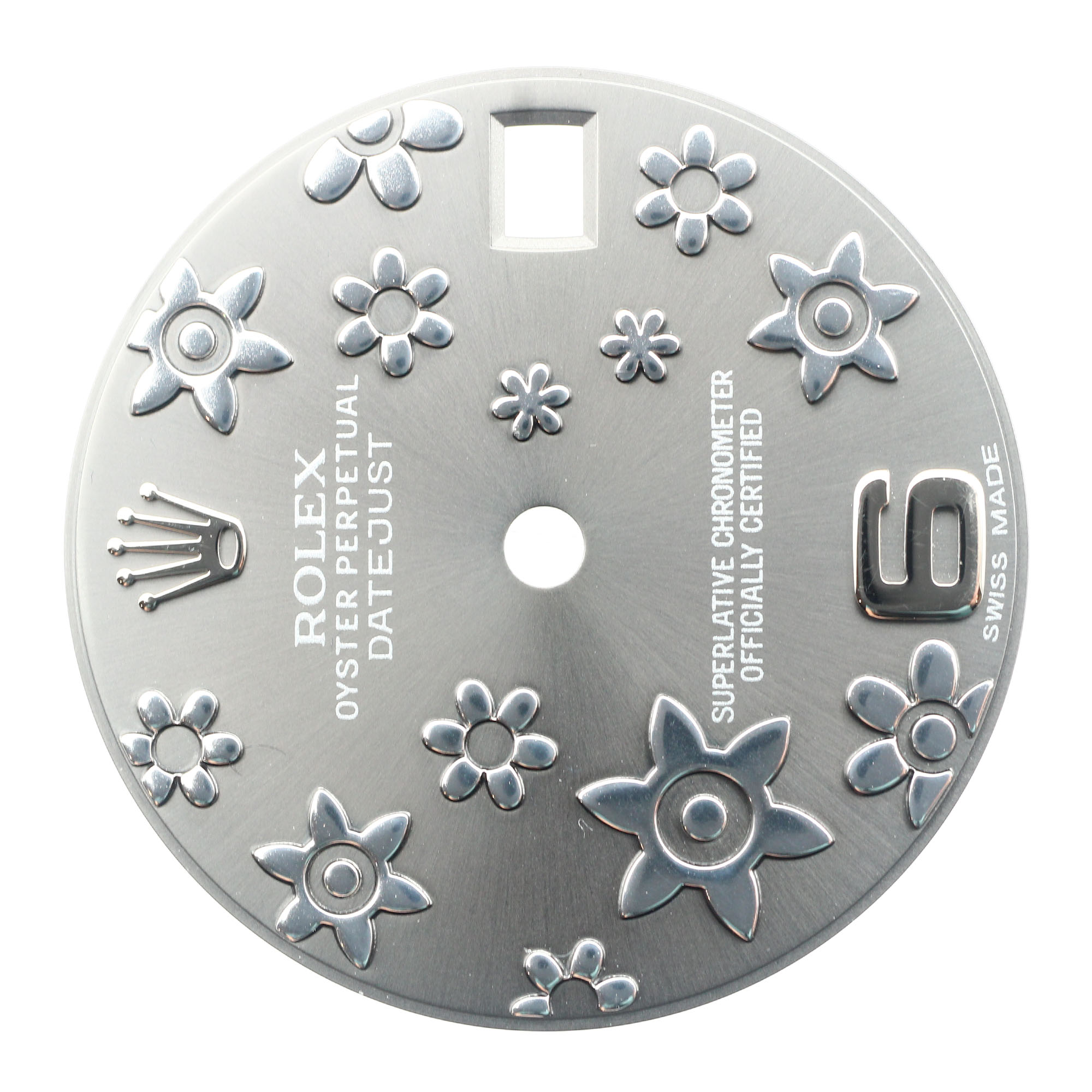 Gray floral dial for Rolex Datejust 31mm Gray thumbnail 2