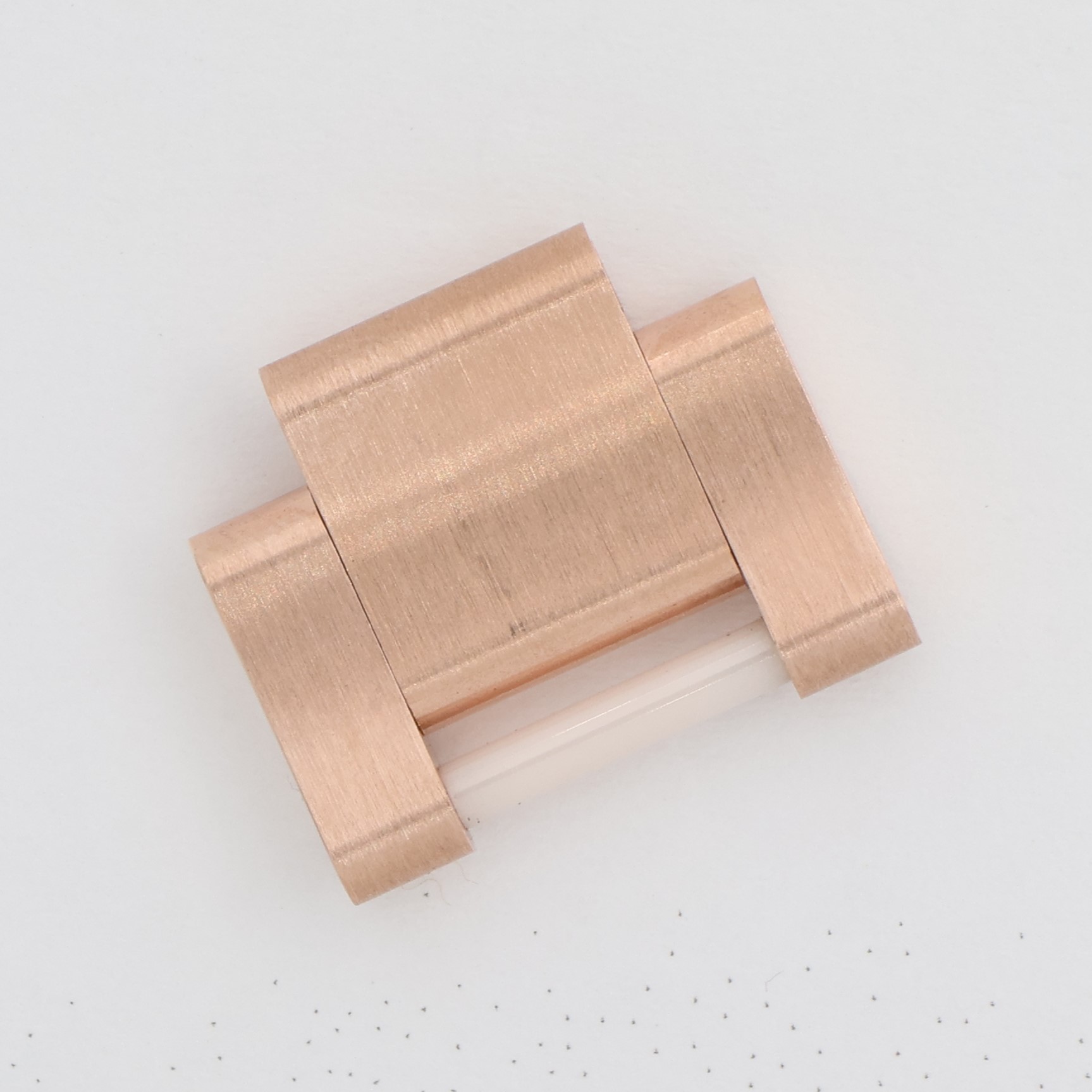 Rolex 18K pink rose red gold oyster link 15.5mm wide for Sky Dweller model thumbnail 3