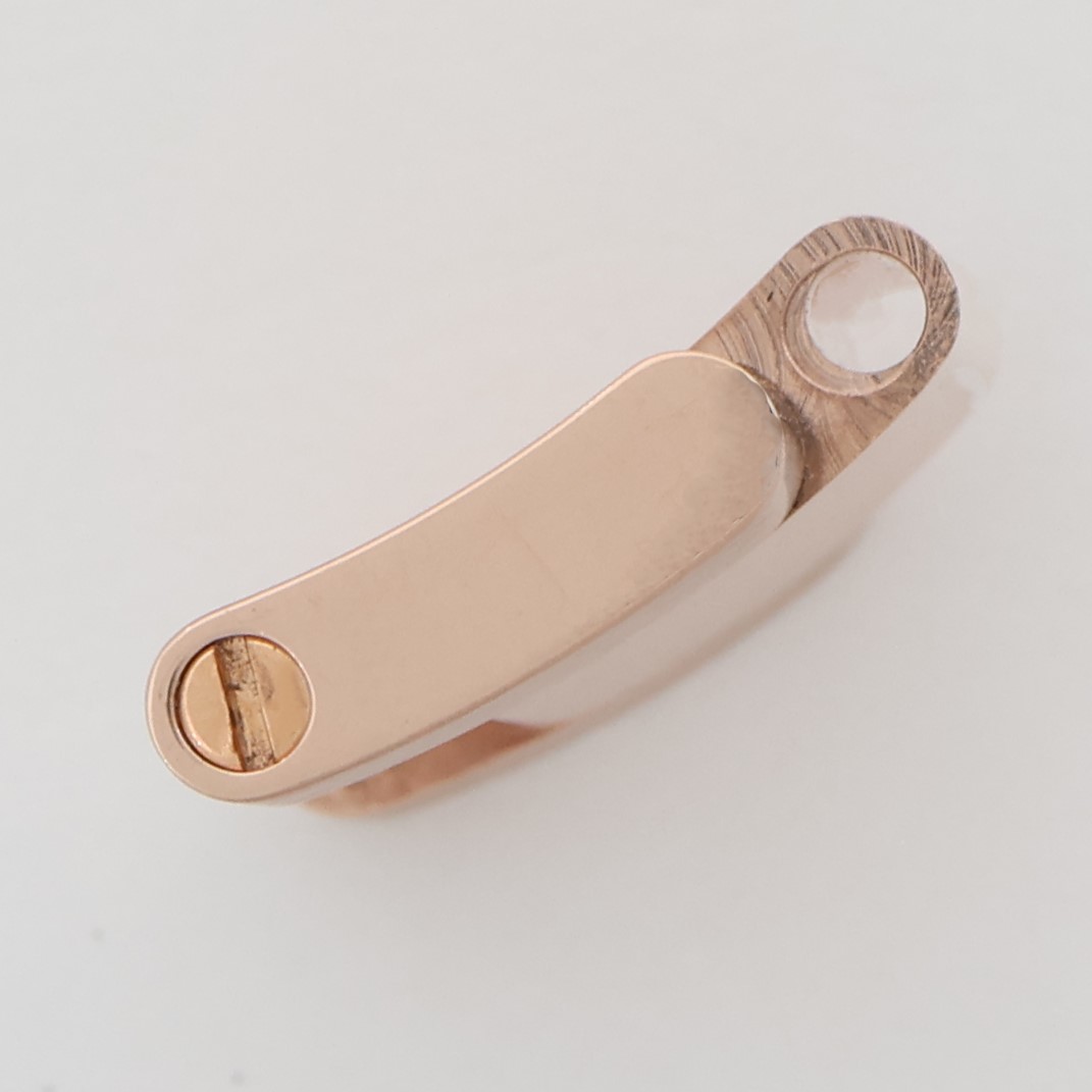 Rolex 18K pink rose red gold oyster link 15.5mm wide for Sky Dweller model thumbnail 4