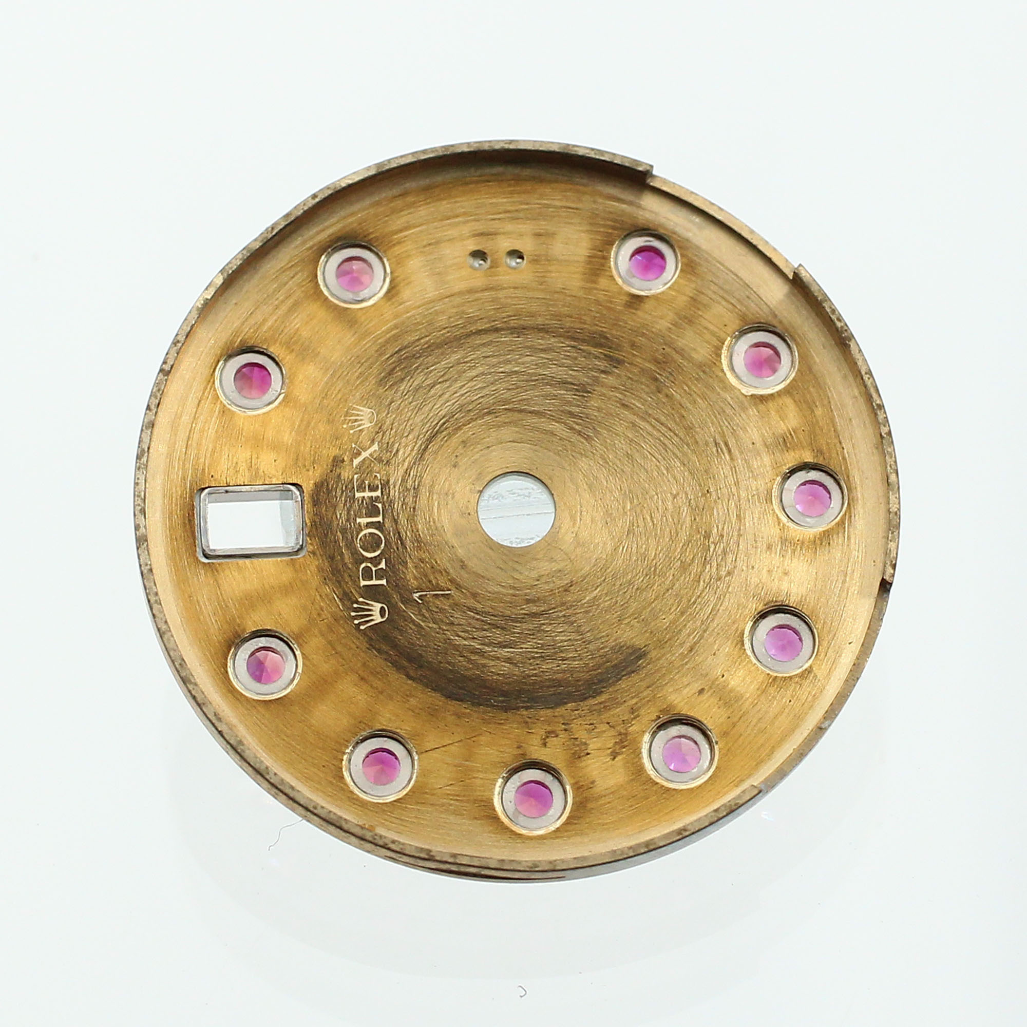 White mother of pearl MOP dial 10 factory rubies for Rolex Datejust 26 or 29mm Mother of pearl thumbnail 3