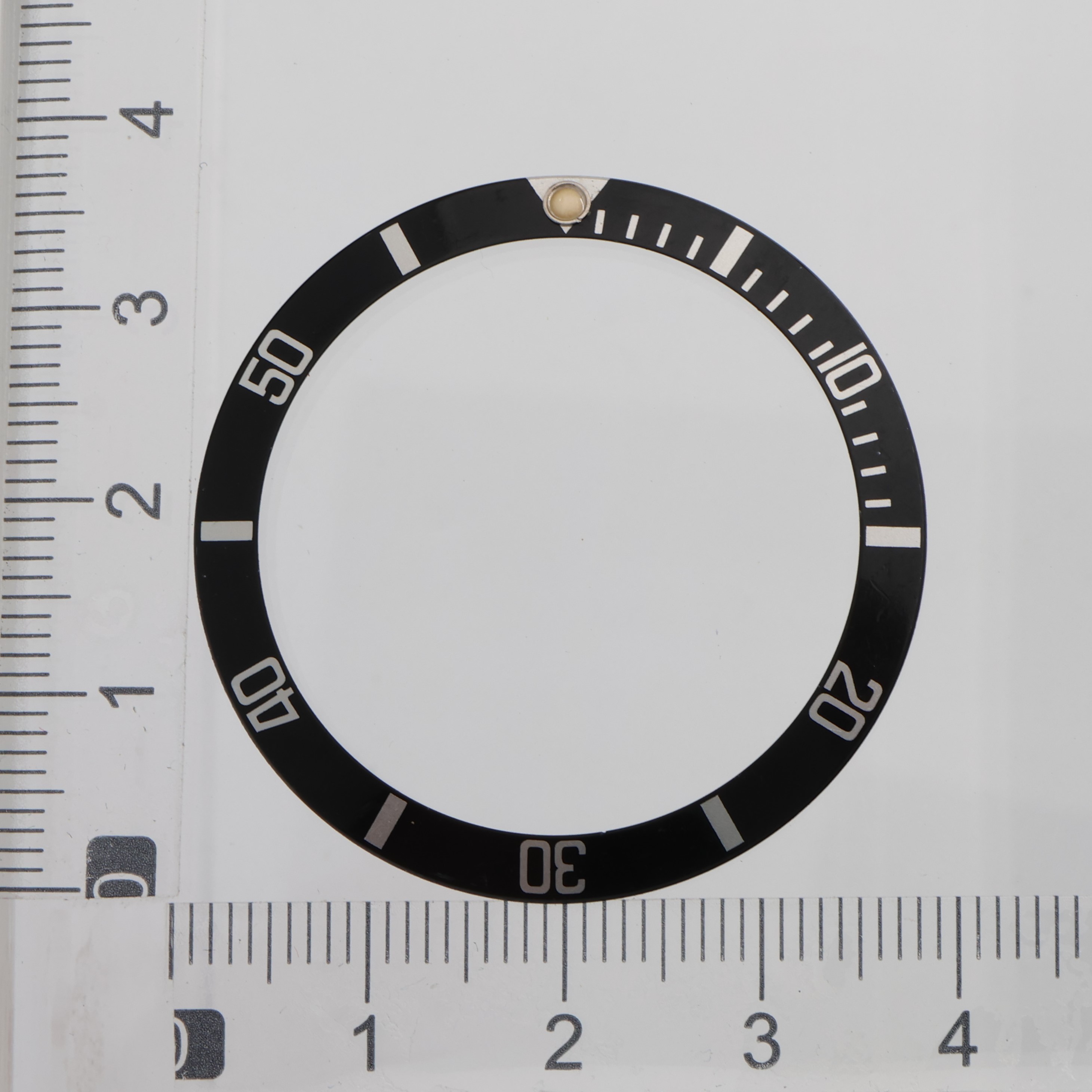 Factory original aluminum insert bezel for Rolex Submariner 40mm Ref: 16610 thumbnail 1