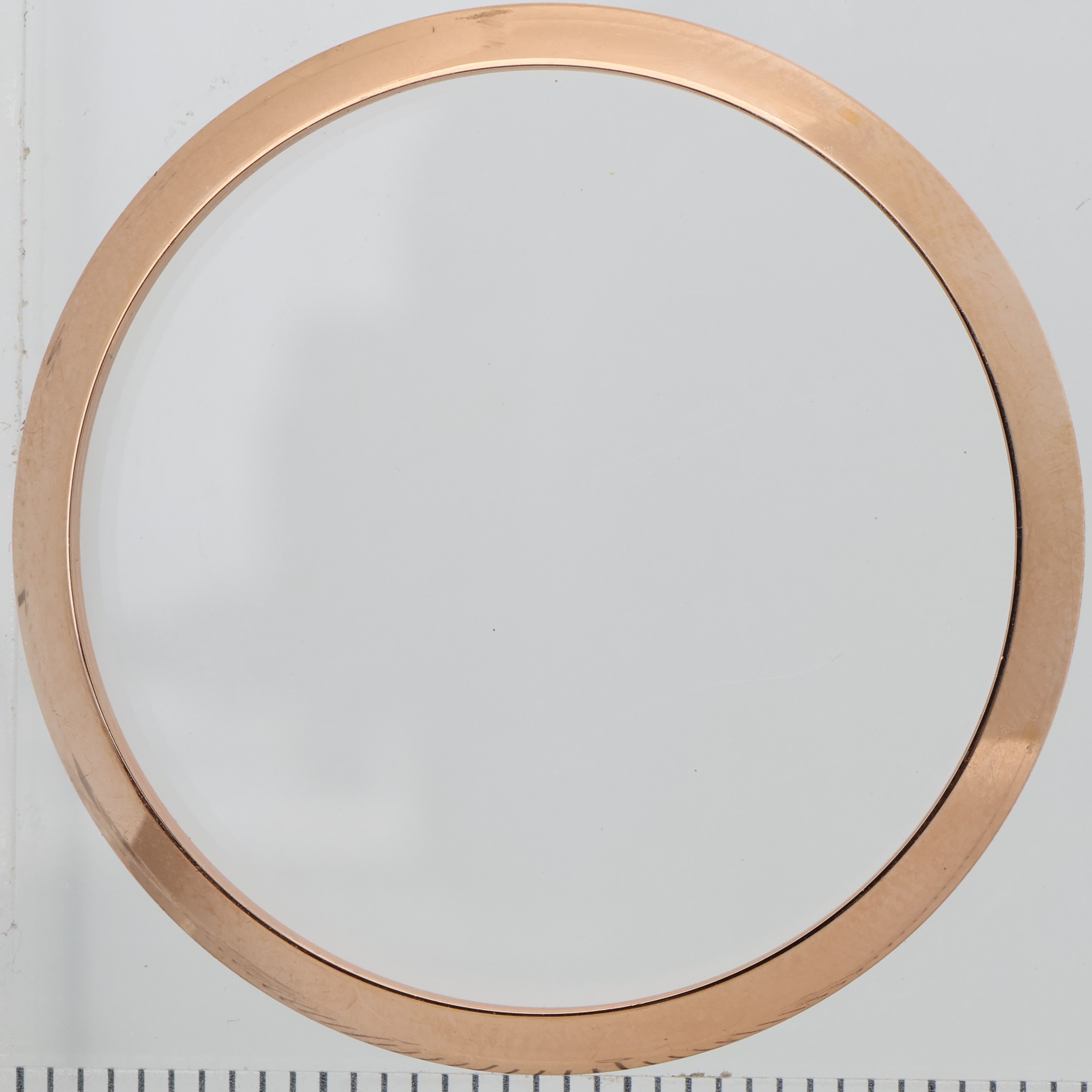 Factory original 18K rose pink gold smooth bezel for Rolex 36mm 118205 116201 thumbnail 1