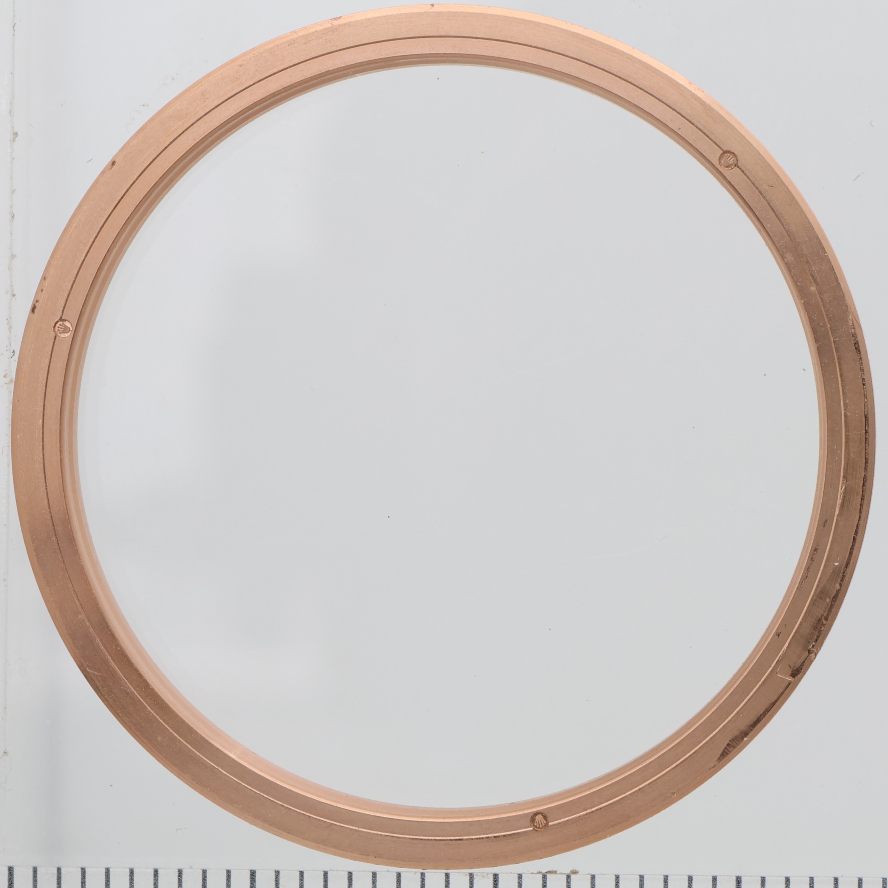 Factory original 18K rose pink gold smooth bezel for Rolex 36mm 118205 116201 thumbnail 3
